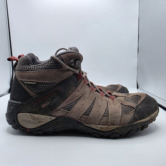 Merrell Accentor 2 Mid Waterproof Mens Size 11 Brown Outdoor Boots Camping Hike - Picture 12 of 13